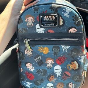 Loungefly Star Wars The Rise of Skywalker Chibi Characters Mini Backpack